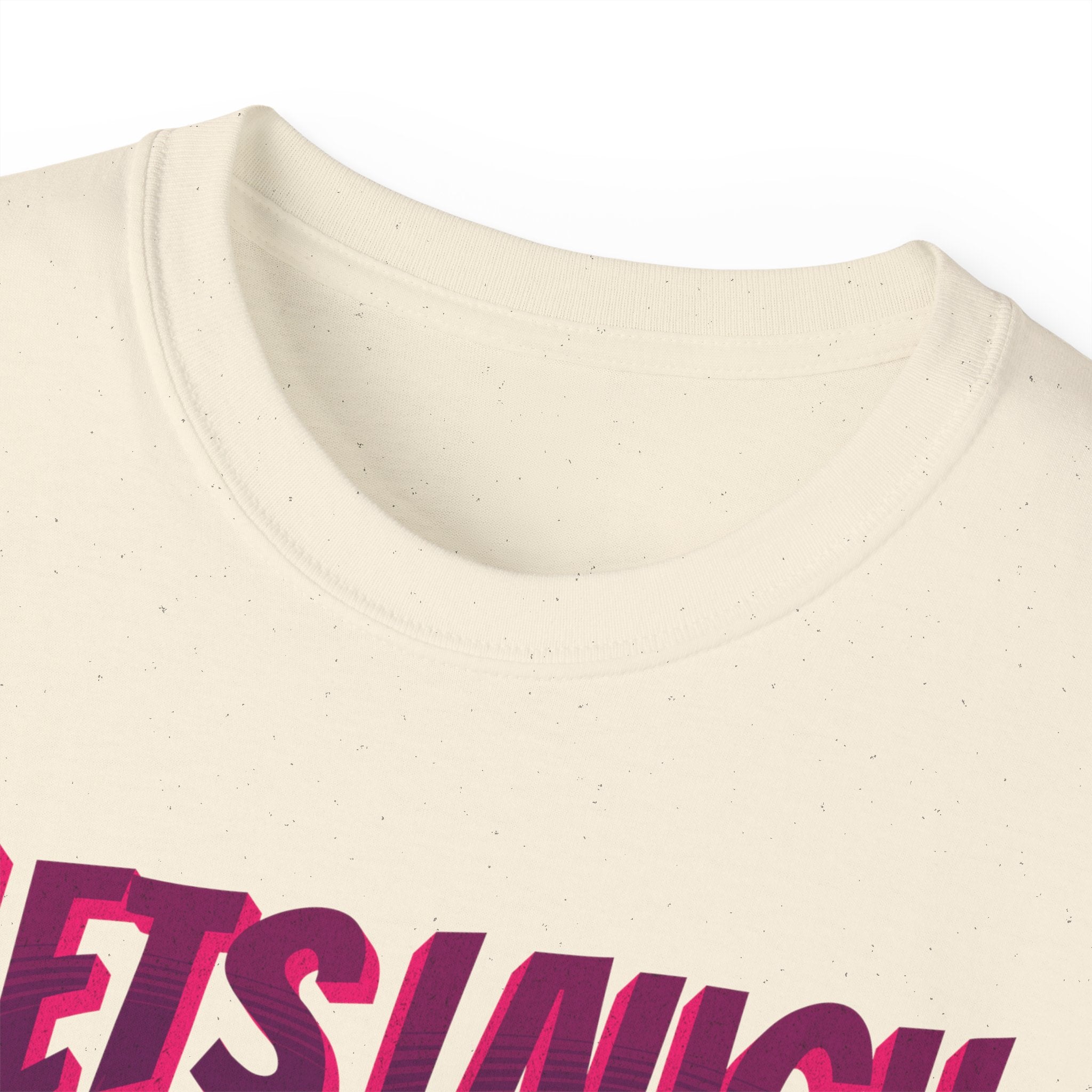 Let's Laugh After Life - Unisex Cotton Crew Tee (Front) - Damned Threads